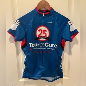 Cycling Jersey Tour de Cure ADA Stop Diabetes Primal Adult Medium